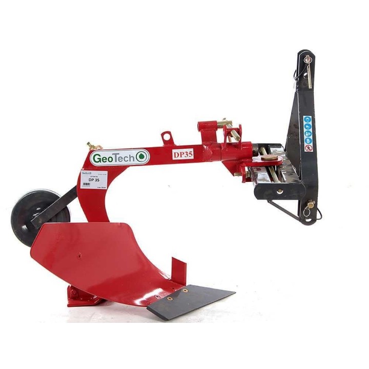 GeoTech DP35 yksisiipinen aura traktoriin, 43 cm, ruuvisäätö