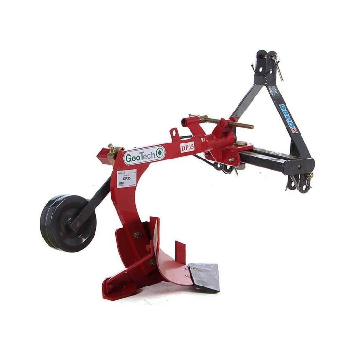 GeoTech DP35 yksisiipinen aura traktoriin, 43 cm, ruuvisäätö