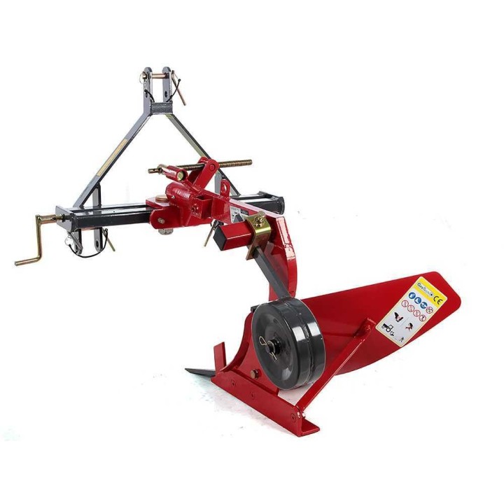 GeoTech DP35 yksisiipinen aura traktoriin, 43 cm, ruuvisäätö
