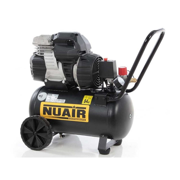 Nuair Sil Air 244/24 hiljainen öljytön kompressori, 1,5 HP, 24 l, 8 bar