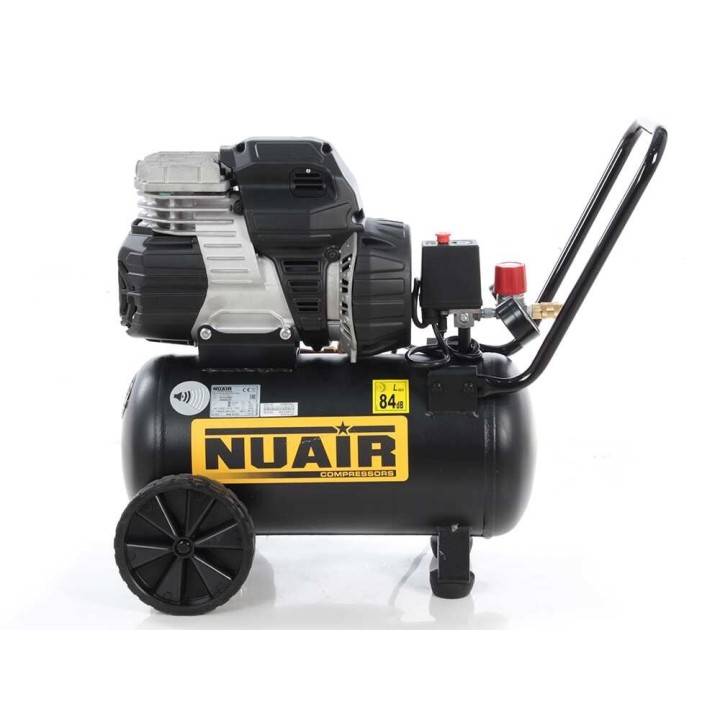 Nuair Sil Air 244/24 hiljainen öljytön kompressori, 1,5 HP, 24 l, 8 bar