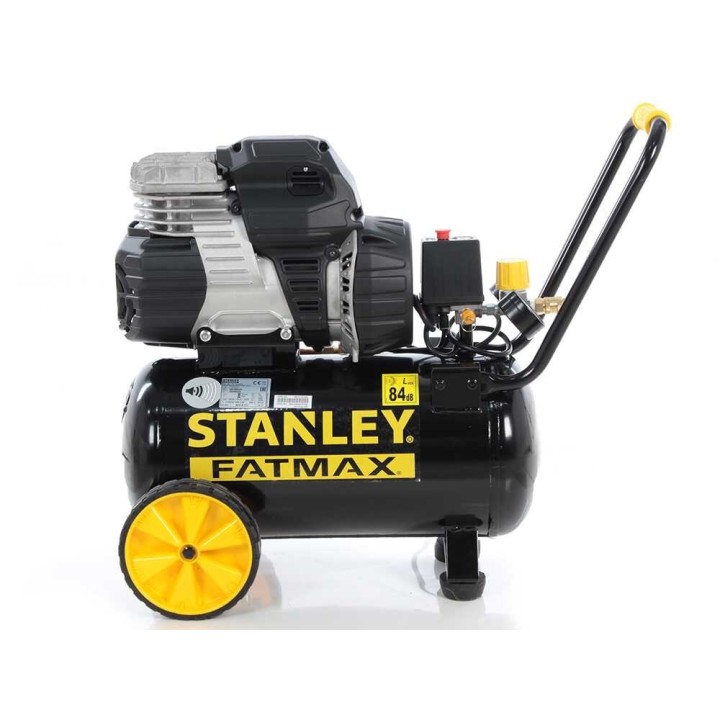 Stanley Sil Air 244/24 hiljainen öljytön kompressori, 1,5 HP, 24 l, 8 bar