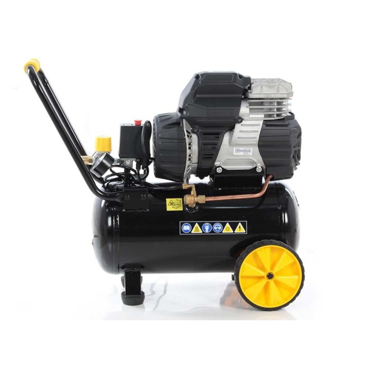 Stanley Sil Air 244/24 hiljainen öljytön kompressori, 1,5 HP, 24 l, 8 bar