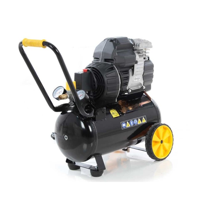 Stanley Sil Air 244/24 hiljainen öljytön kompressori, 1,5 HP, 24 l, 8 bar