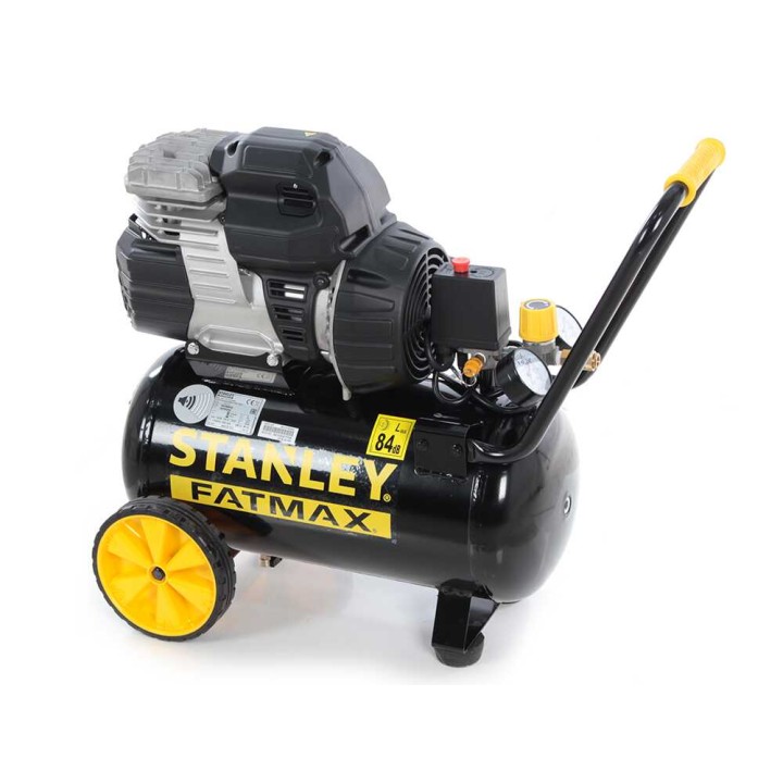 Stanley Sil Air 244/24 hiljainen öljytön kompressori, 1,5 HP, 24 l, 8 bar