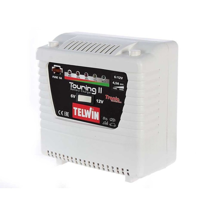 Telwin Touring 11 -akkulaturi, 6–12 V, 60 W