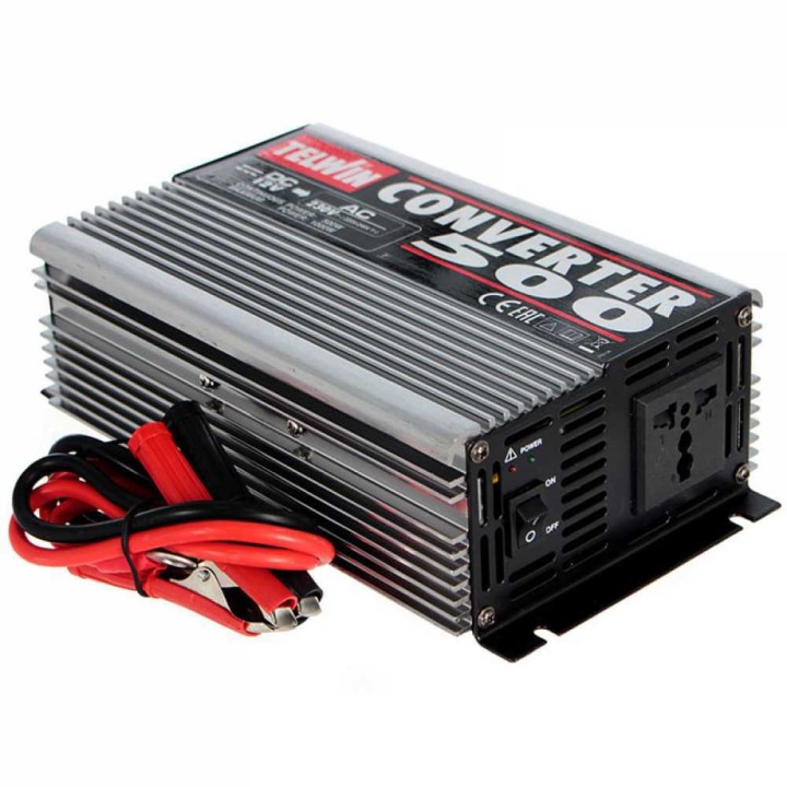 Telwin Converter 500 virtamuunnin 500 W 12 V DC 230 V AC