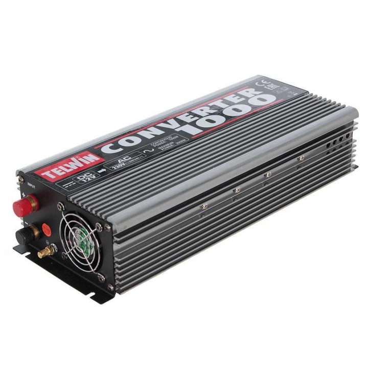 Telwin Converter 1000 virtamuunnin, 1 000 W, 12 V DC / 230 V AC