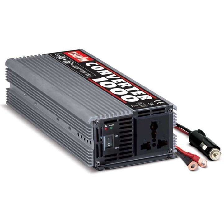 Telwin Converter 1000 virtamuunnin, 1 000 W, 12 V DC / 230 V AC