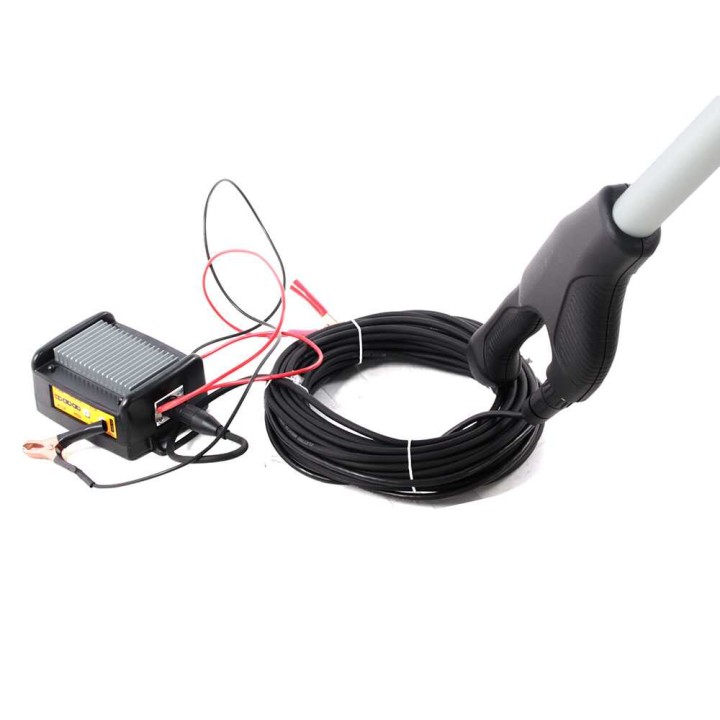 Volpi Giulivo Plus 705XL oliivinkeruulaite, 12 V, teleskooppivarsi 240–360 cm