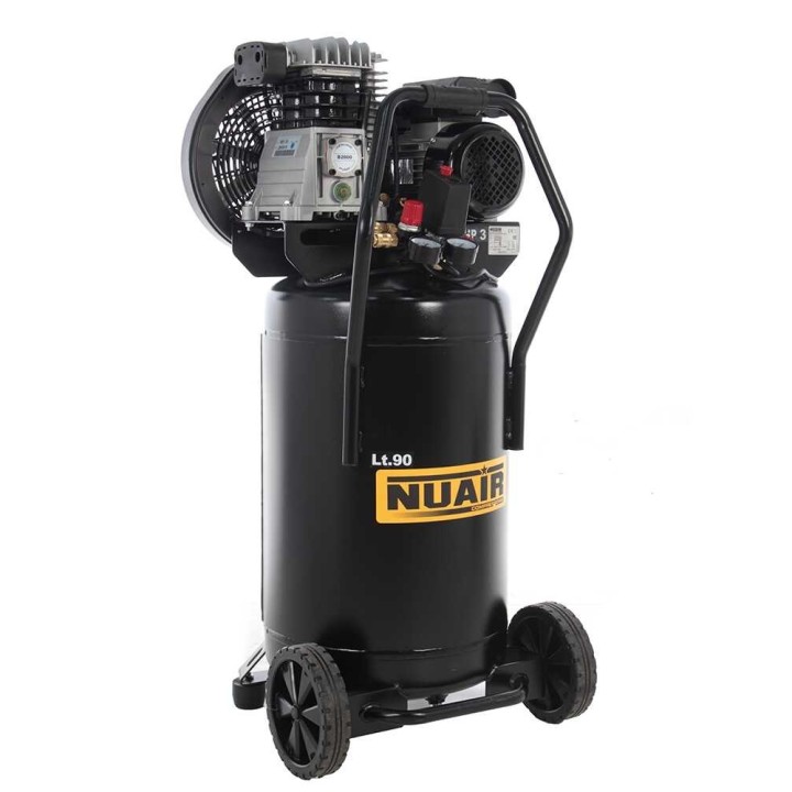 Nuair B2800B/3M/90V pystymallinen kompressori, 3 HP, 90 l, 230 V