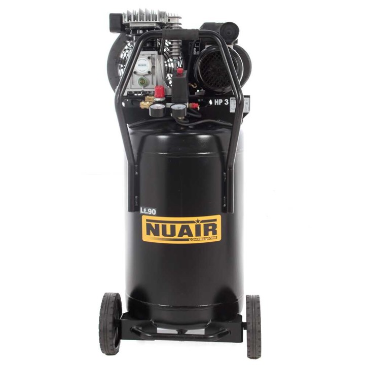 Nuair B2800B/3M/90V pystymallinen kompressori, 3 HP, 90 l, 230 V
