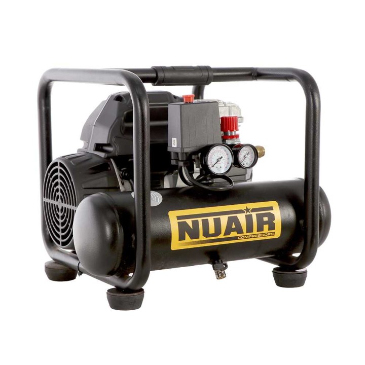Nuair SIL 244/6 öljytön hiljainen kompressori, 1,5 HP, 6 l, 230 V