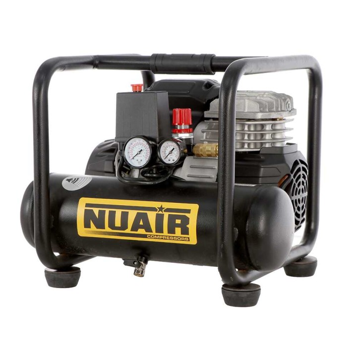 Nuair SIL 244/6 öljytön hiljainen kompressori, 1,5 HP, 6 l, 230 V