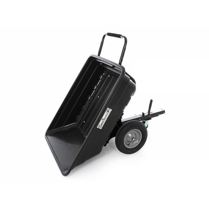 GeoTech TC3080PL kuljetuskärry ajoleikkuriin, 300 kg, PVC-lava 121 × 93 × 29 cm