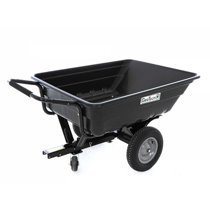 GeoTech TC3080PL kuljetuskärry ajoleikkuriin, 300 kg, PVC-lava 121 × 93 × 29 cm