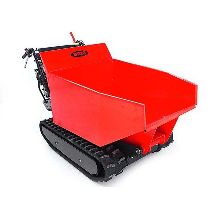 Ama TAG500TD telaketjumoottorikärry, hydraulinen dumper-lava, 500 kg