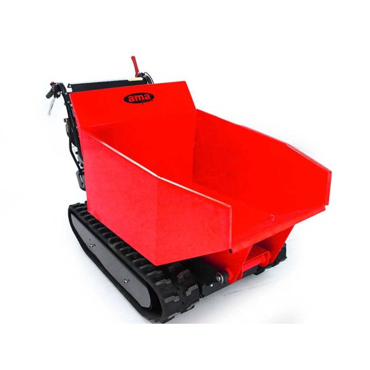 Ama TAG500TD telaketjumoottorikärry, hydraulinen dumper-lava, 500 kg