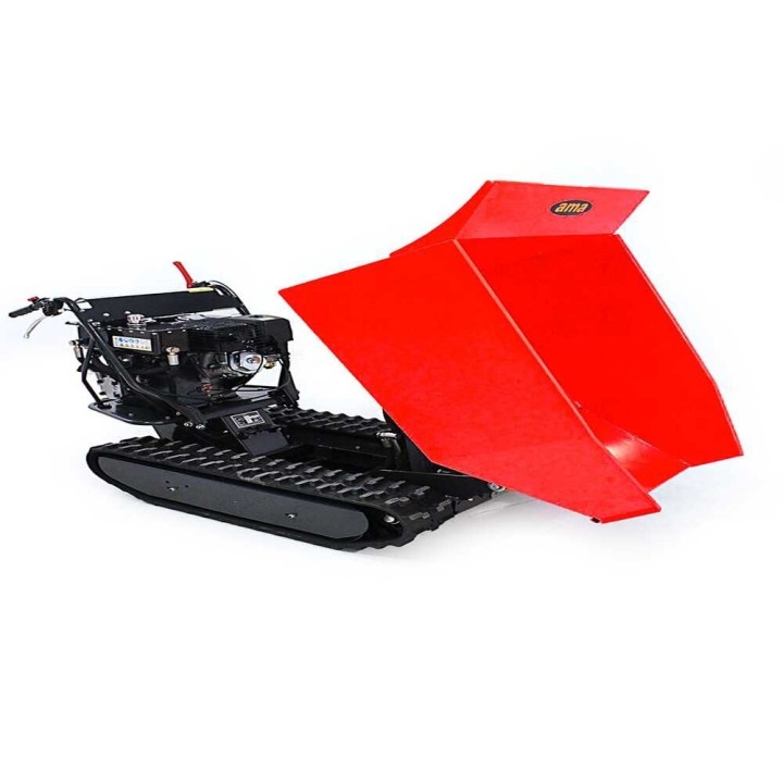 Ama TAG500TD telaketjumoottorikärry, hydraulinen dumper-lava, 500 kg