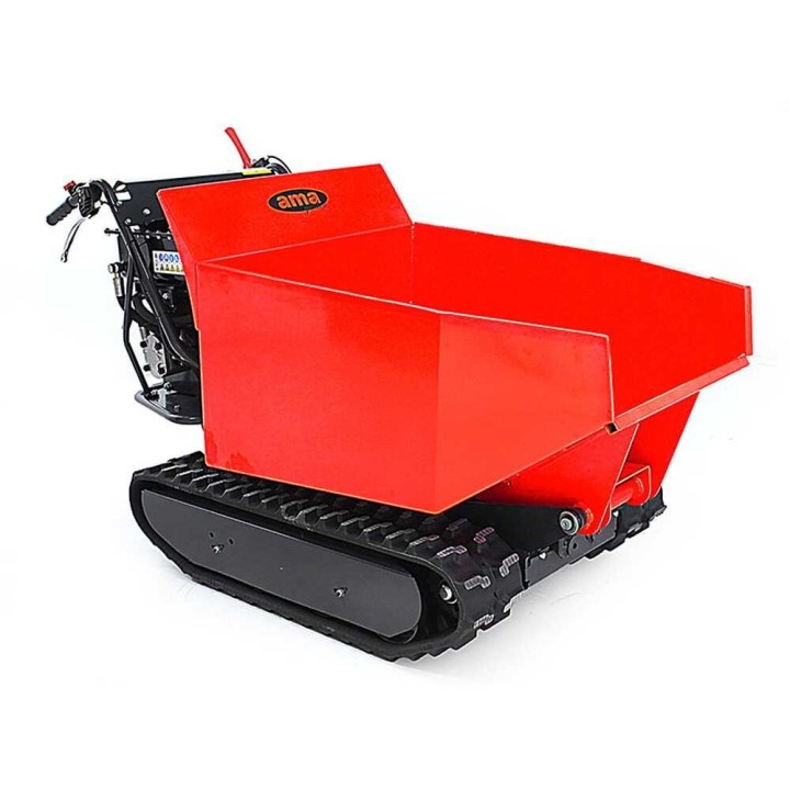 Ama TAG500TD telaketjumoottorikärry, hydraulinen dumper-lava, 500 kg
