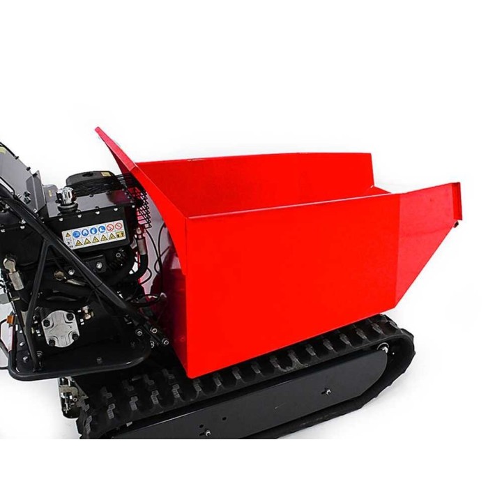Ama TAG500TD telaketjumoottorikärry, hydraulinen dumper-lava, 500 kg