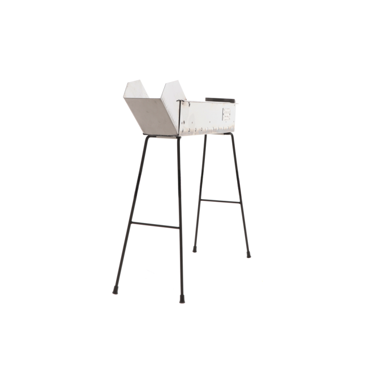 Cruccolini INOX 50 cm hiiligrilli arrosticini-vartaille, ruostumaton teräs