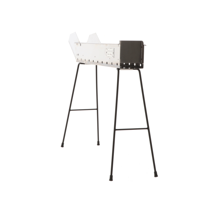 Cruccolini INOX 50 cm hiiligrilli arrosticini-vartaille, ruostumaton teräs