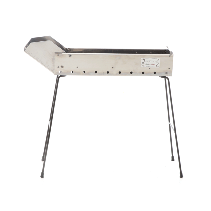 Cruccolini INOX 50 cm hiiligrilli arrosticini-vartaille, ruostumaton teräs