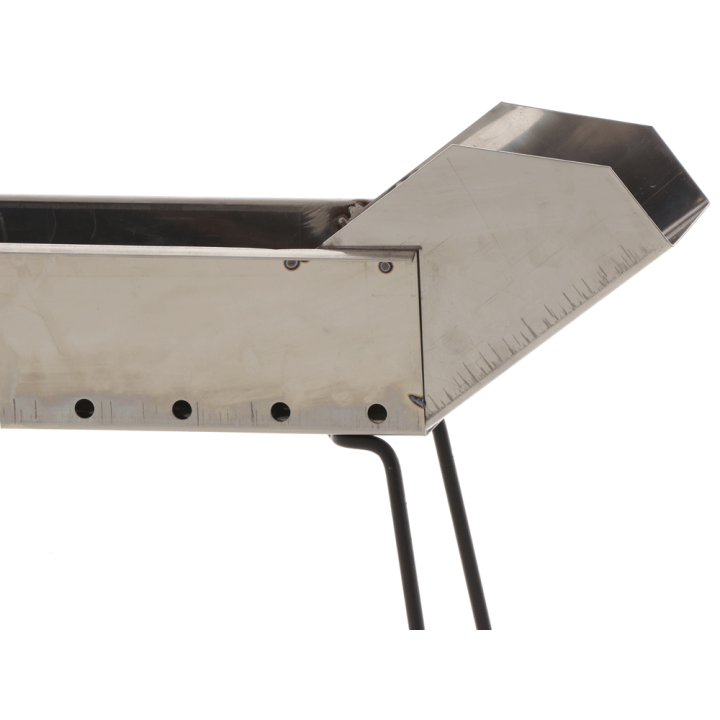 Cruccolini INOX 50 cm hiiligrilli arrosticini-vartaille, ruostumaton teräs