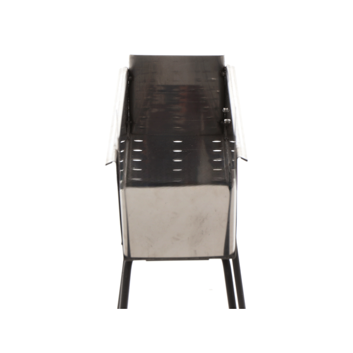 Cruccolini Inox 75 cm hiiligrilli arrosticini-vartaille, 70 × 10 cm, ruostumaton teräs