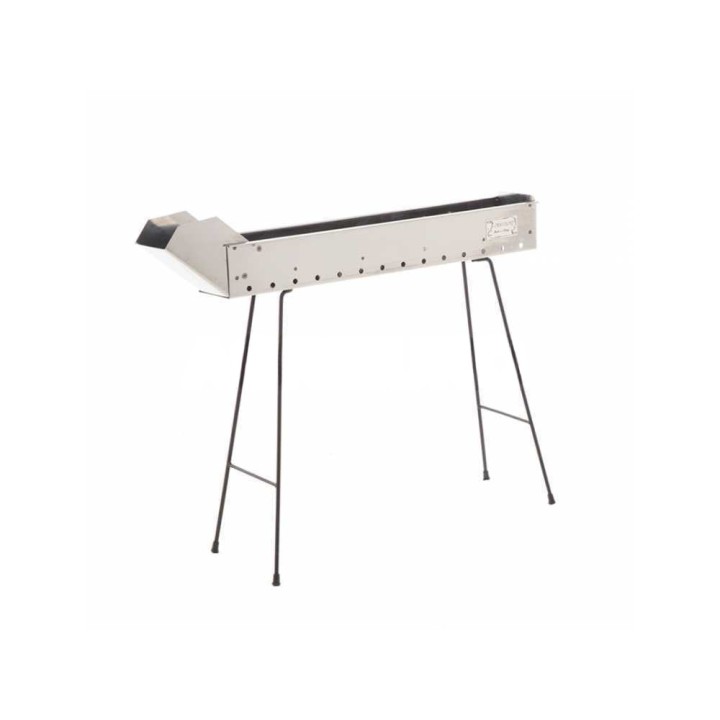 Cruccolini Inox 75 cm hiiligrilli arrosticini-vartaille, 70 × 10 cm, ruostumaton teräs