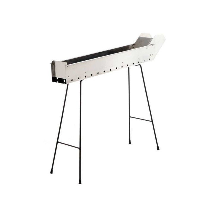 Cruccolini Inox 75 cm hiiligrilli arrosticini-vartaille, 70 × 10 cm, ruostumaton teräs
