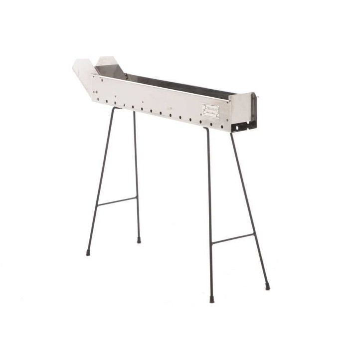 Cruccolini Inox 75 cm hiiligrilli arrosticini-vartaille, 70 × 10 cm, ruostumaton teräs