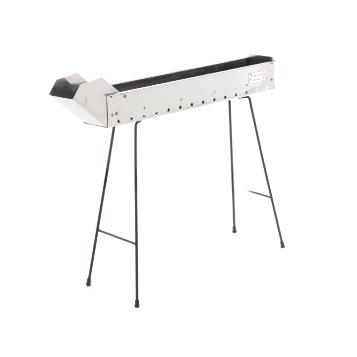 Cruccolini Inox 75 cm hiiligrilli arrosticini-vartaille, 70 × 10 cm, ruostumaton teräs