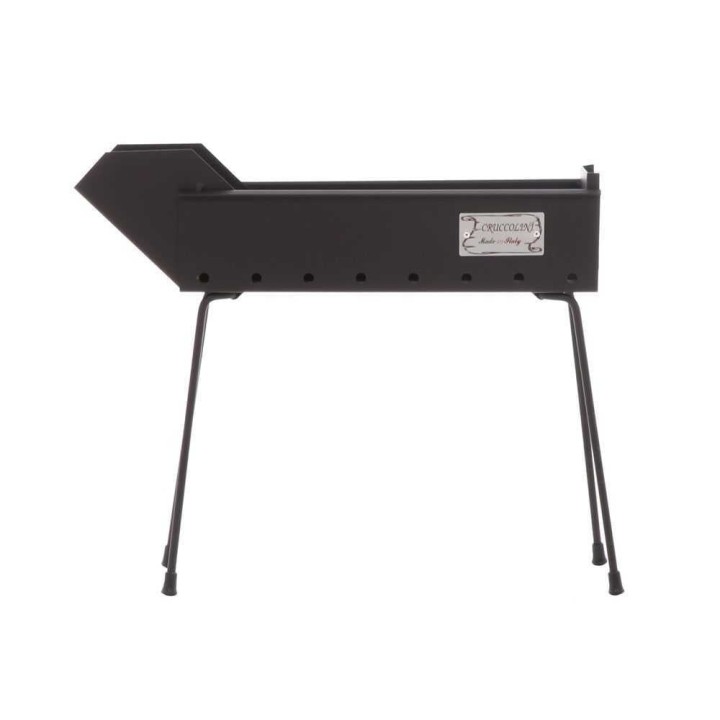 Cruccolini BA12 hiiligrilli arrosticini-vartaille, 40 cm, kokoontaitettavat jalat