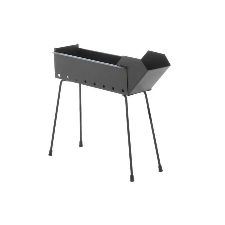 Cruccolini BA12 hiiligrilli arrosticini-vartaille, 40 cm, kokoontaitettavat jalat