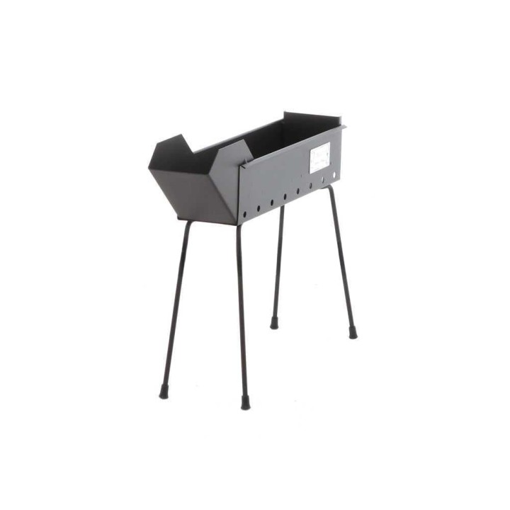 Cruccolini BA12 hiiligrilli arrosticini-vartaille, 40 cm, kokoontaitettavat jalat