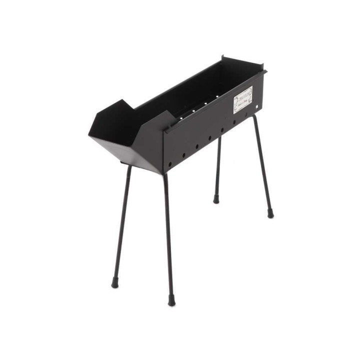 Cruccolini BA12 hiiligrilli arrosticini-vartaille, 40 cm, kokoontaitettavat jalat