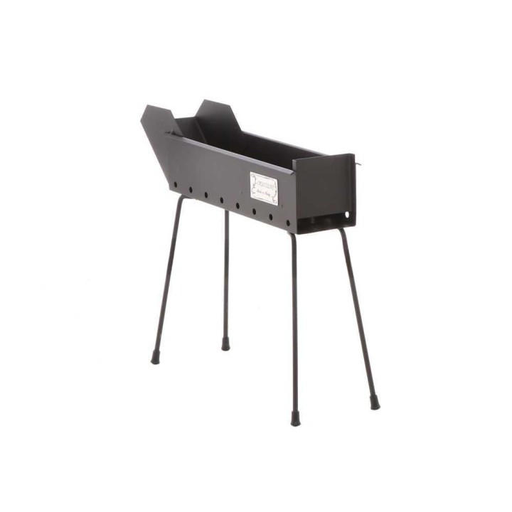Cruccolini BA12 hiiligrilli arrosticini-vartaille, 40 cm, kokoontaitettavat jalat