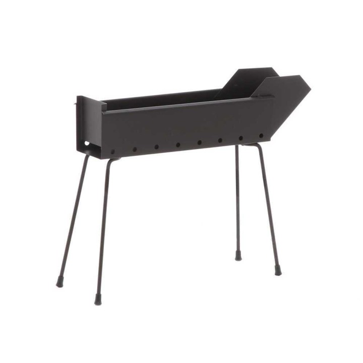 Cruccolini BA12 hiiligrilli arrosticini-vartaille, 40 cm, kokoontaitettavat jalat