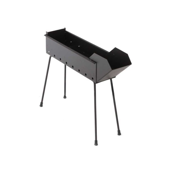 Cruccolini BA12 hiiligrilli arrosticini-vartaille, 40 cm, kokoontaitettavat jalat