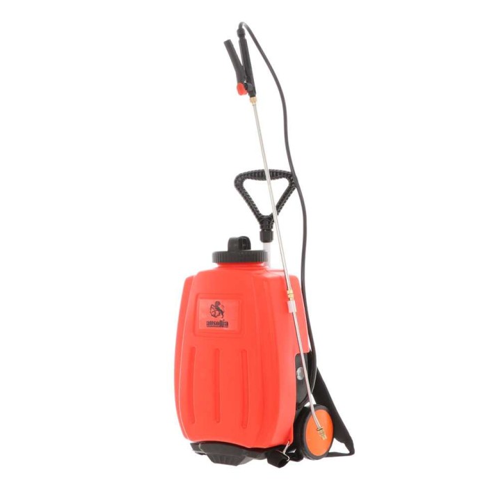 Ausonia 16 l akkukäyttöinen reppuruisku, trolley-kärry, 12 V, 10 Ah