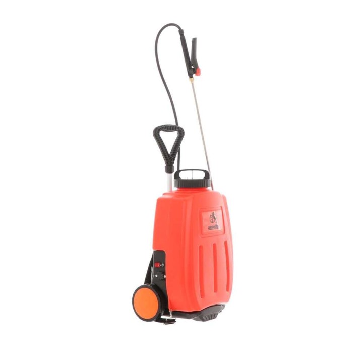 Ausonia 16 l akkukäyttöinen reppuruisku, trolley-kärry, 12 V, 10 Ah