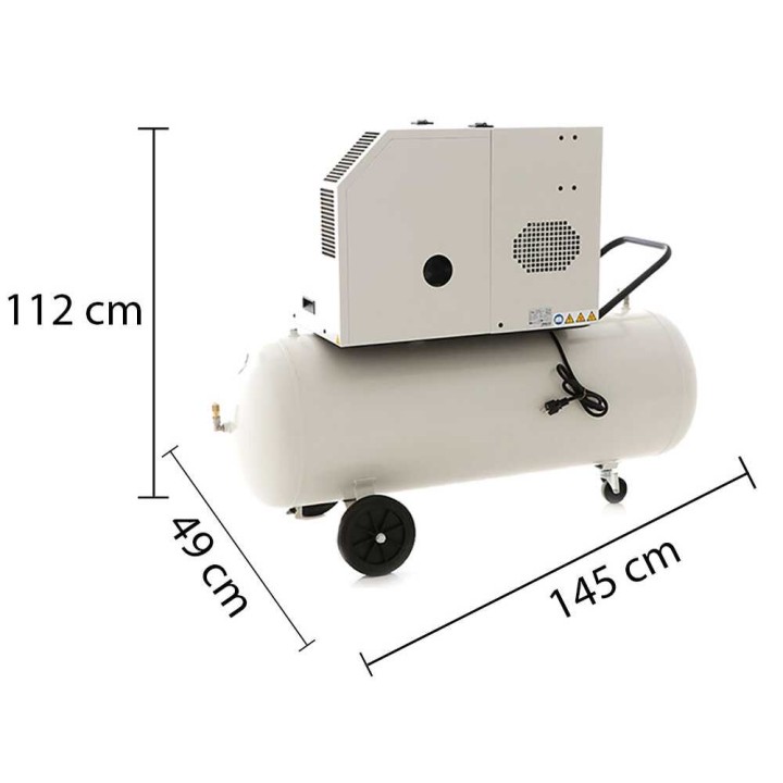 FIAC Silent AB200/360M hihnakompressori, 3 HP, 200 l, 10 bar