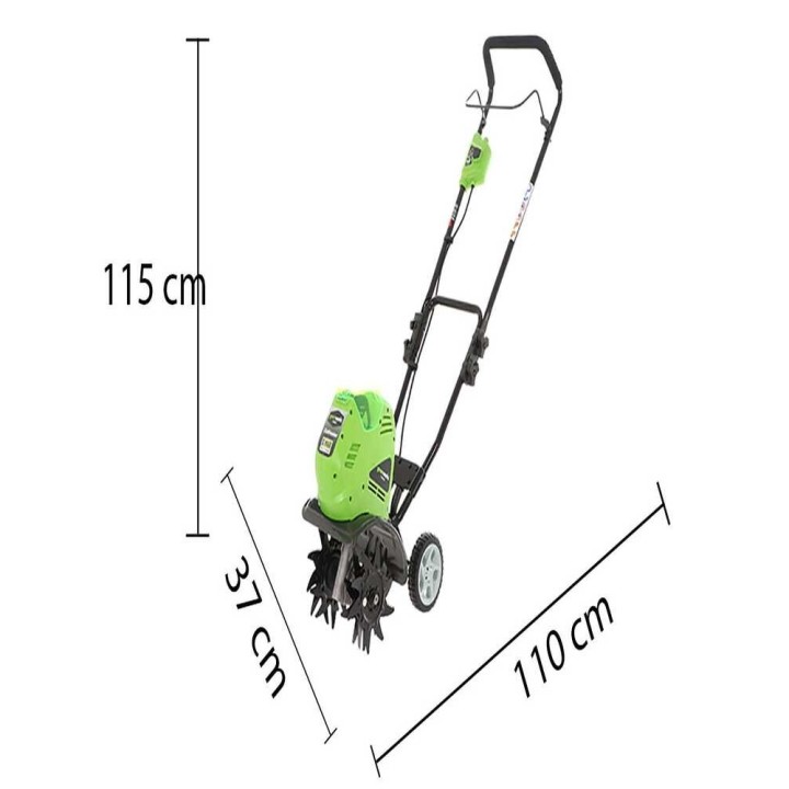 Greenworks G40TL akkukäyttöinen puutarhajyrsin, 40 V, 4 Ah, 26 cm