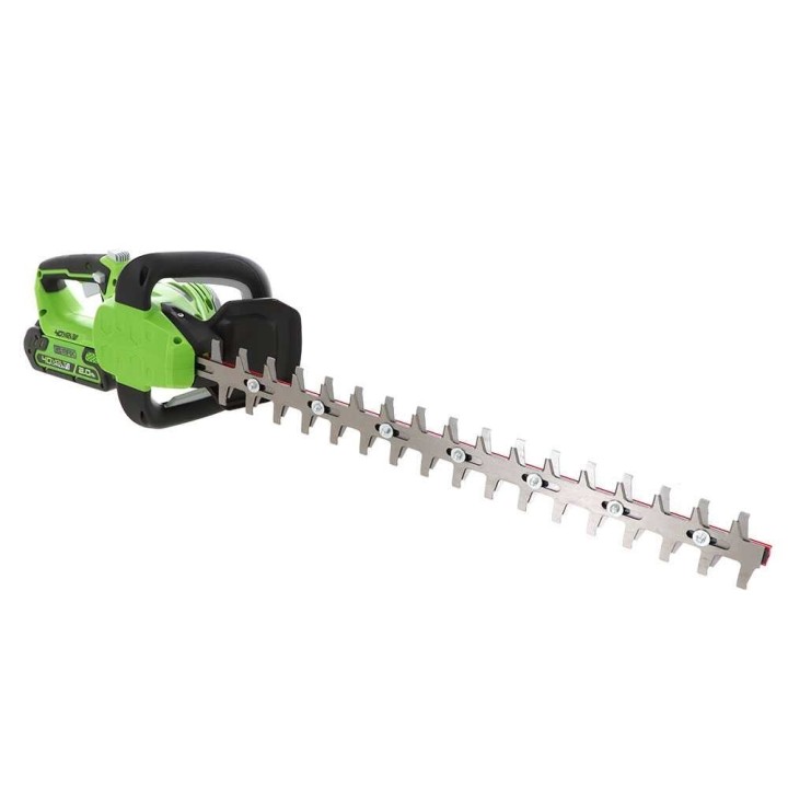 Greenworks G40HT akkukäyttöinen pensasleikkuri, 40 V, 61 cm, akku ja laturi
