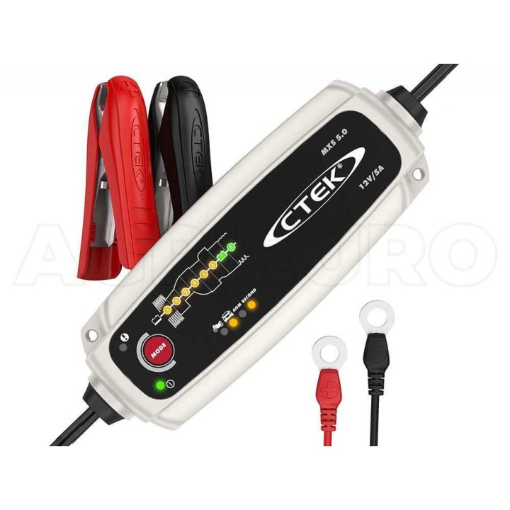 CTEK MXS 5.0 12 V akkulaturi ja ylläpitolaturi, 5 A, 8 vaihetta