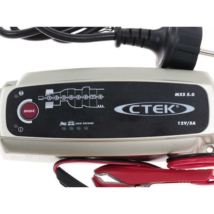 CTEK MXS 5.0 12 V akkulaturi ja ylläpitolaturi, 5 A, 8 vaihetta