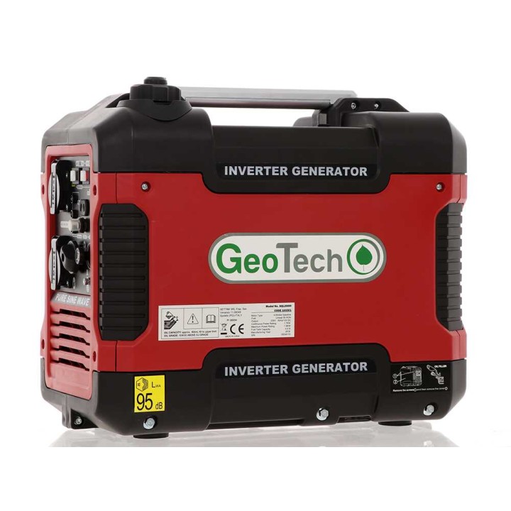 GeoTech SQL2000i invertterigeneraattori, 2 kW, 230 V, 1,7 kW jatkuva teho