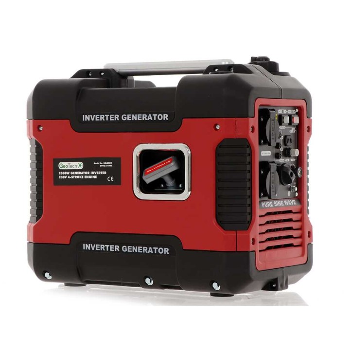 GeoTech SQL2000i invertterigeneraattori, 2 kW, 230 V, 1,7 kW jatkuva teho